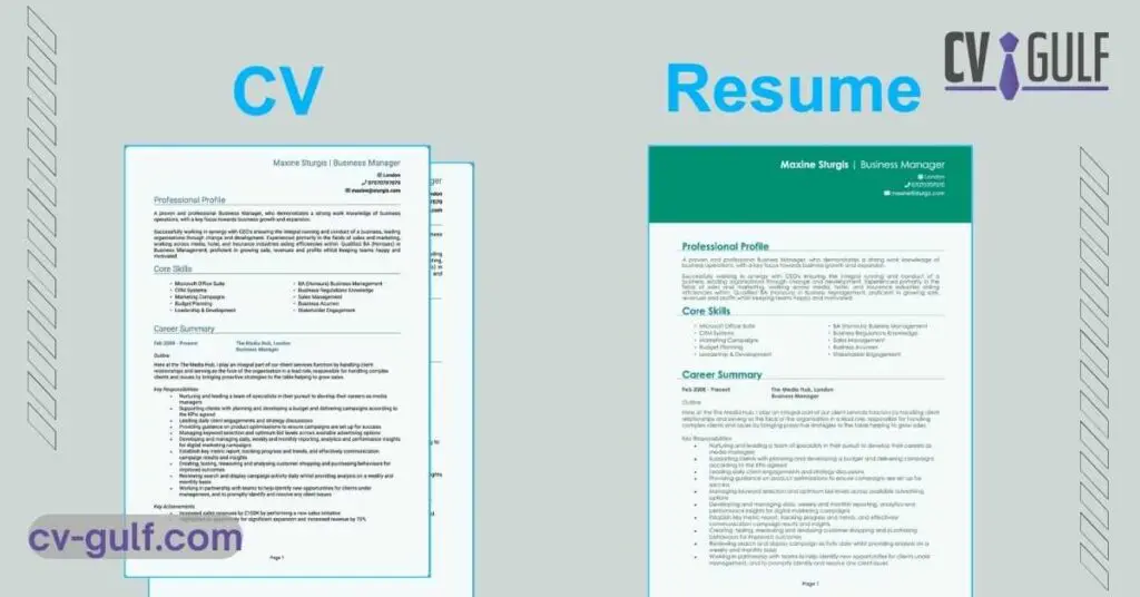 Arabic CV template
