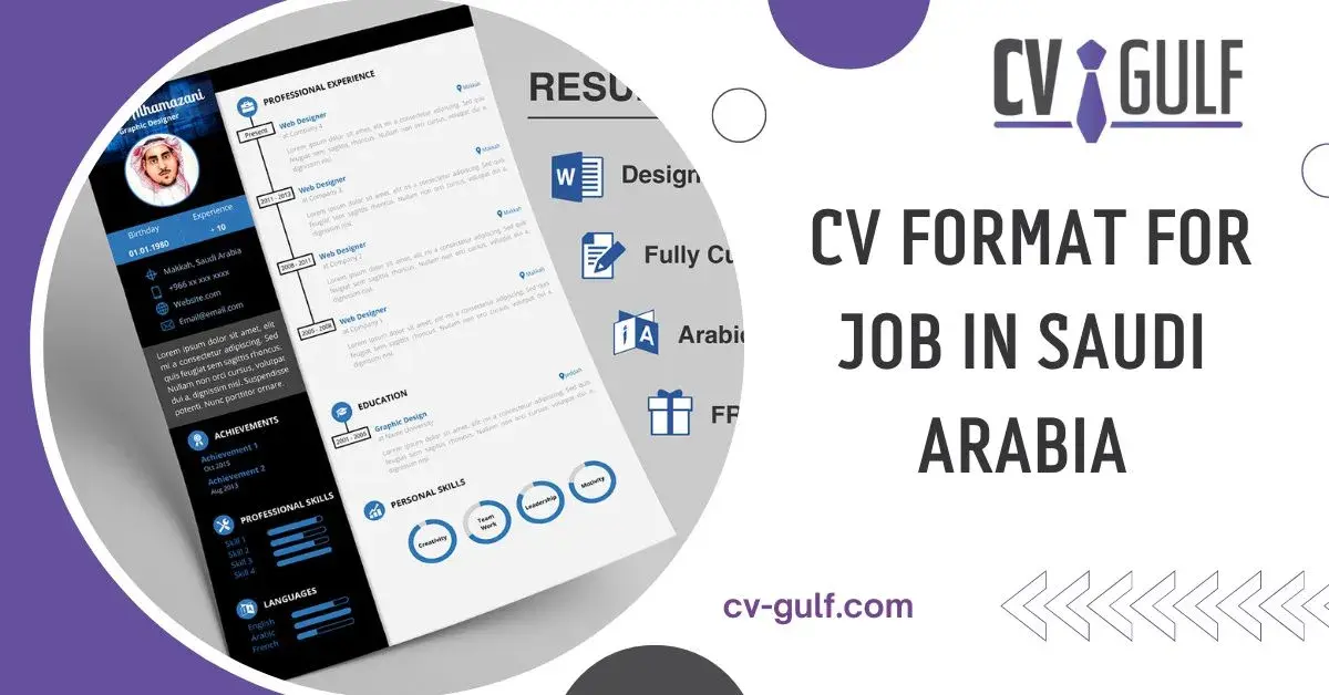 CV format for job in Saudi Arabia