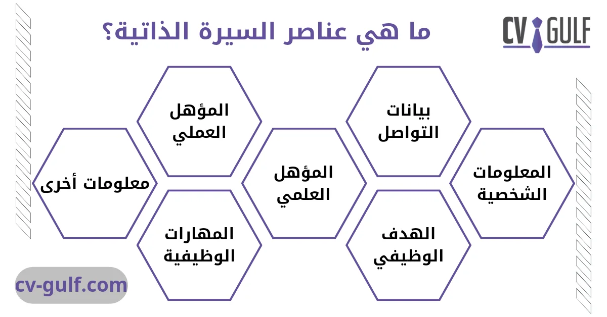 عناصر السيرة الذاتية